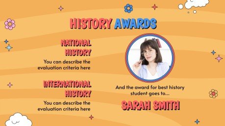 Awards Ceremony for Middle School presentation template 