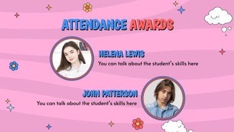 Awards Ceremony for Middle School presentation template 