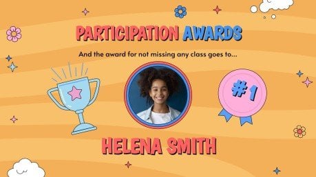 Awards Ceremony for Middle School presentation template 