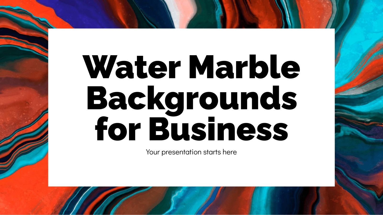 Wasser-Marmor Hintergrund für Business Präsentationsvorlage