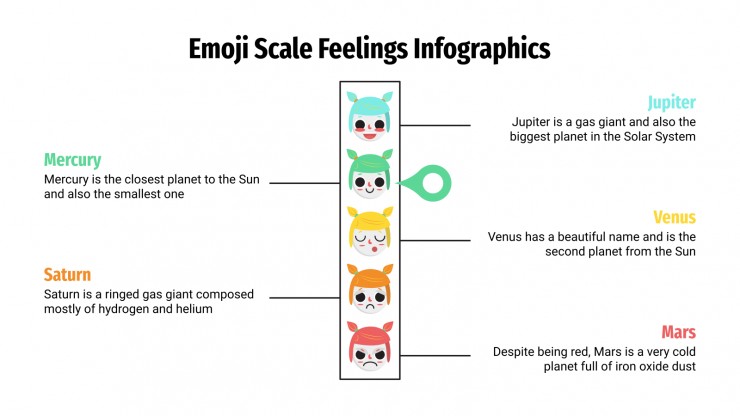 Emoji Scale Feelings Infographics presentation template