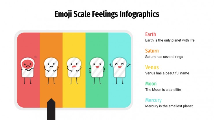 Emoji Scale Feelings Infographics presentation template