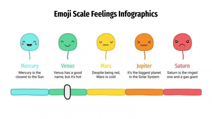 Emoji Scale Feelings Infographics presentation template