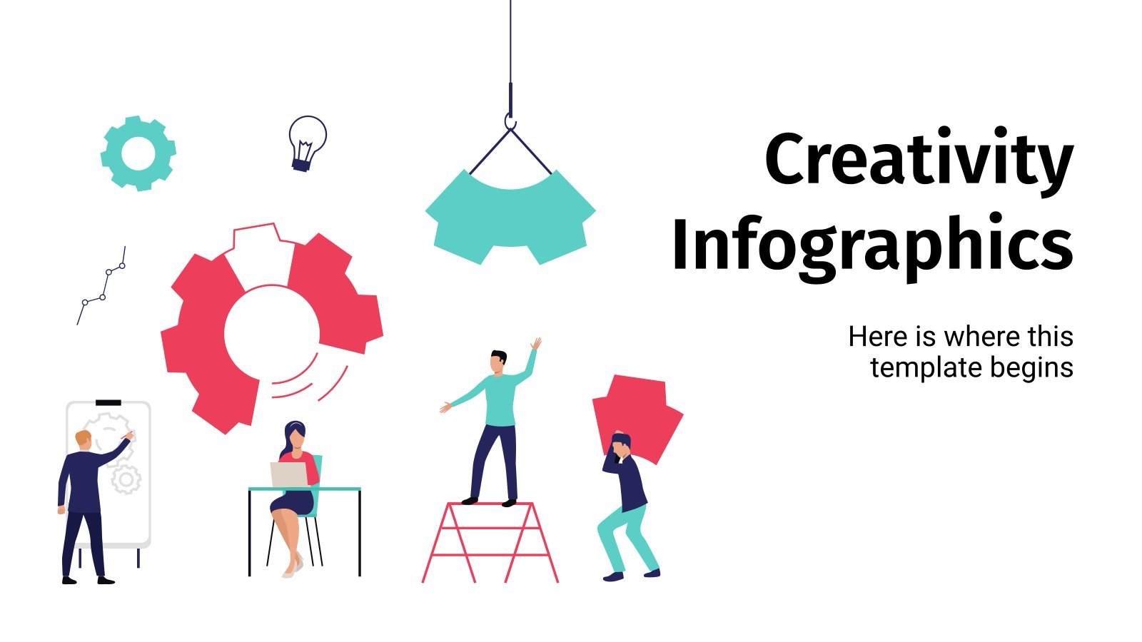 Modelo de apresentação Infográficos de criatividade