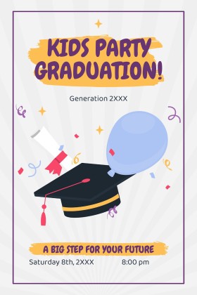 Printable Graduation Invitations for All Levels and Grades presentation template 