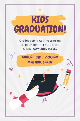 Printable Graduation Invitations for All Levels and Grades presentation template 