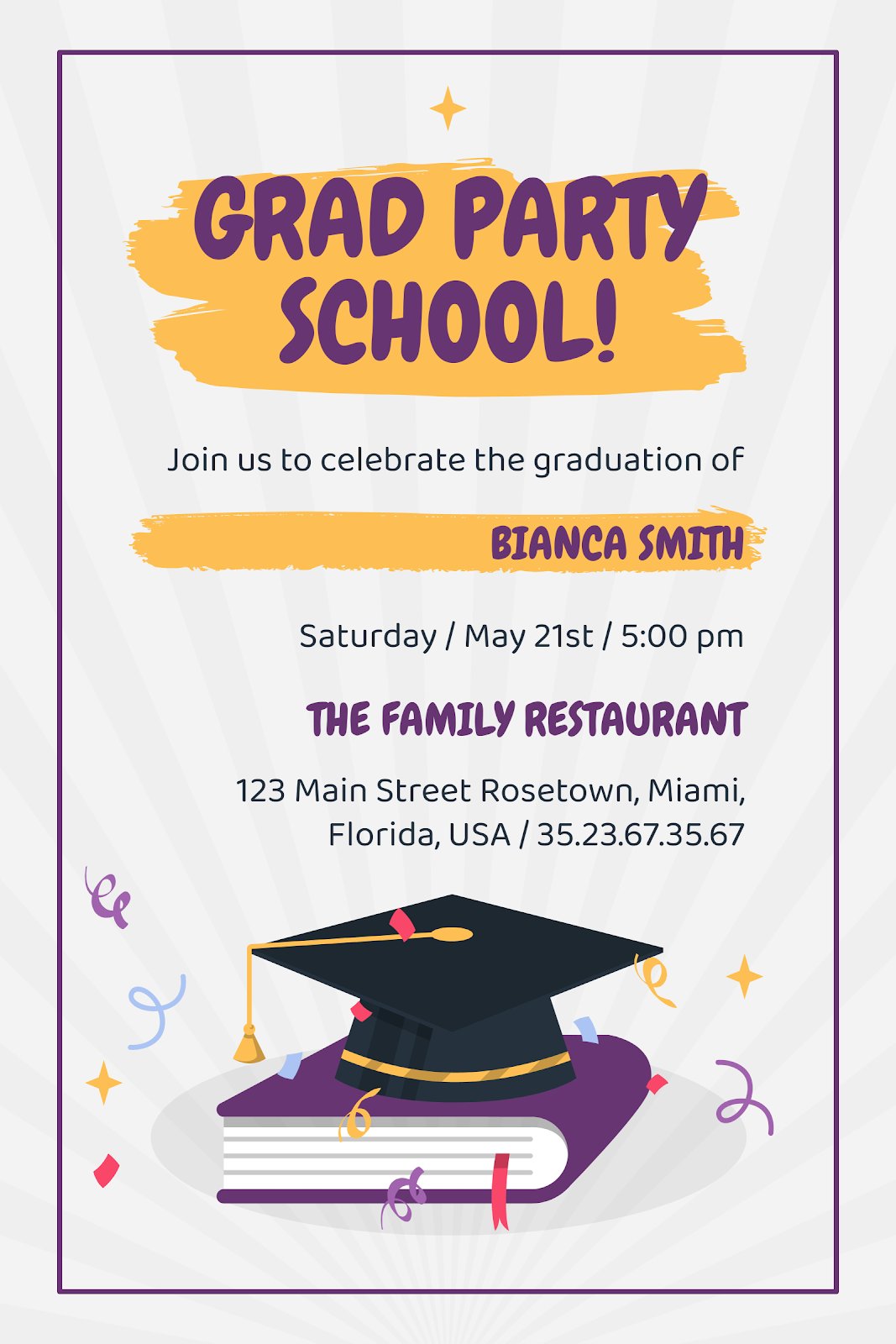 Printable Graduation Invitations for All Levels and Grades