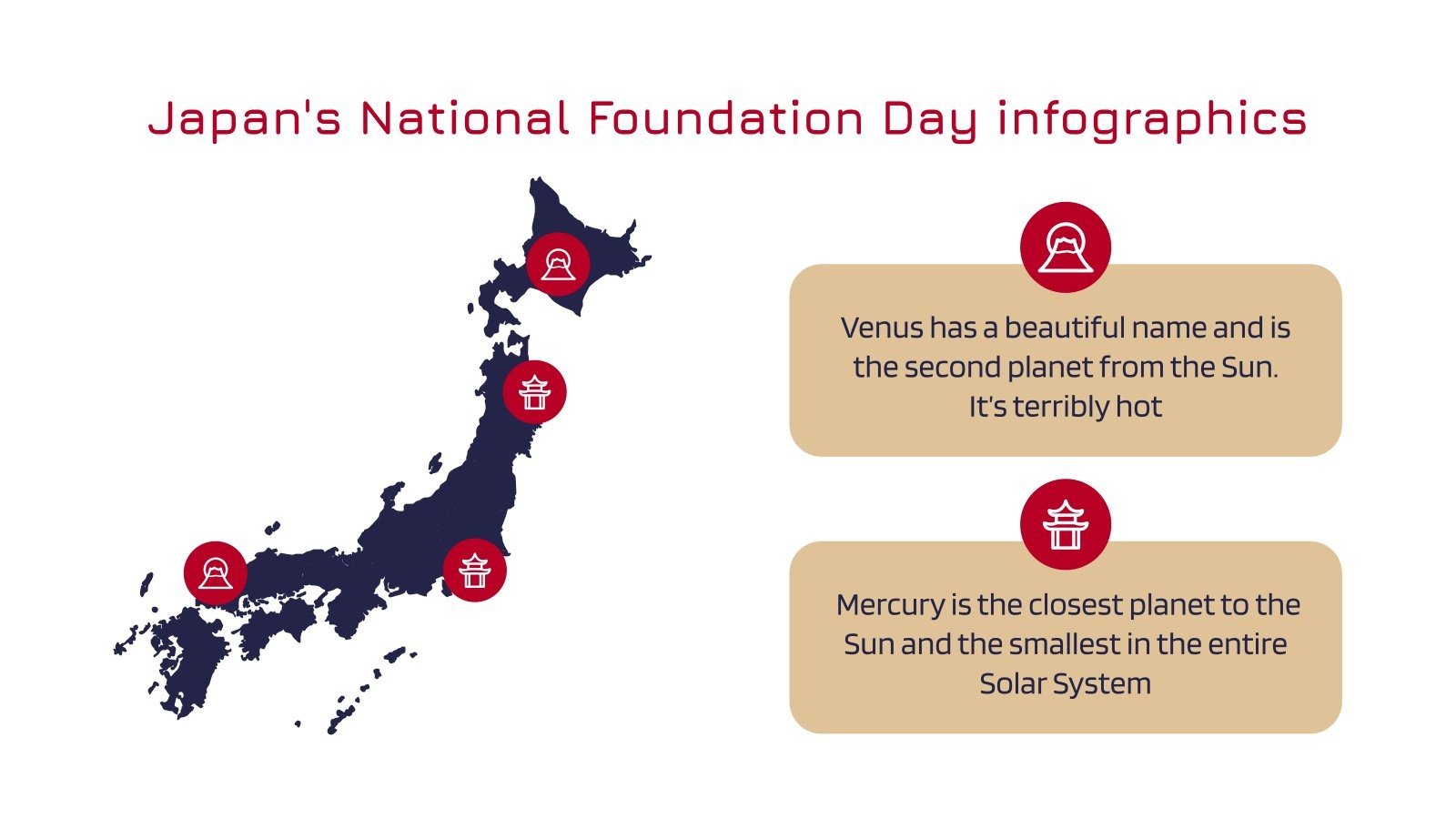 Japan's National Foundation Day Infographics Google Slides