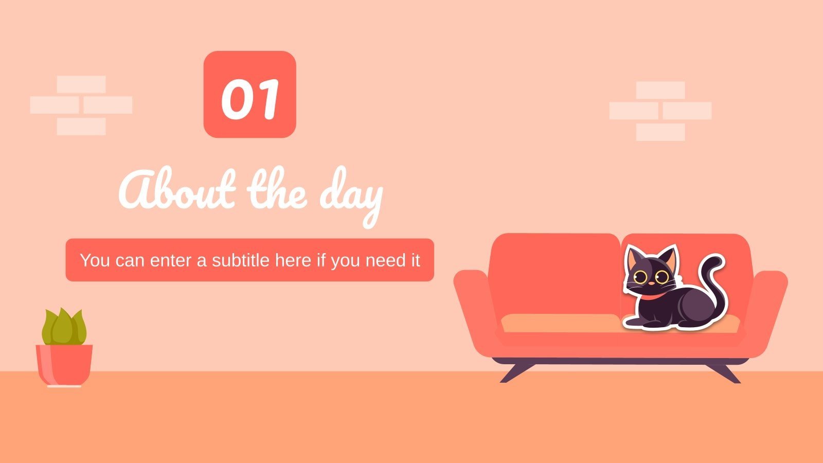 Black Cat Day Minitheme Google Slides & PowerPoint