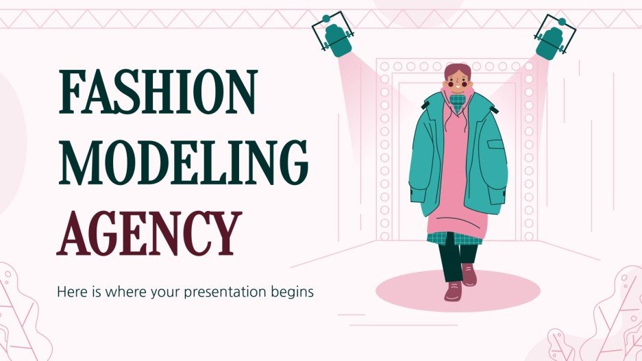 Fashion Modeling Agency Google Slides and PowerPoint