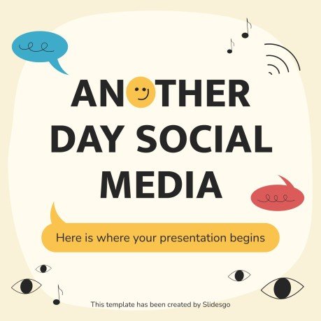 Another Day Social Media presentation template 