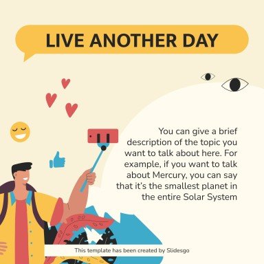 Another Day Social Media presentation template 