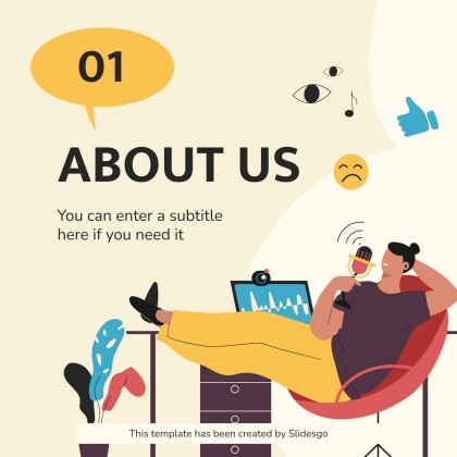 Another Day Social Media presentation template 