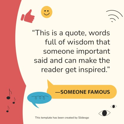 Another Day Social Media presentation template 