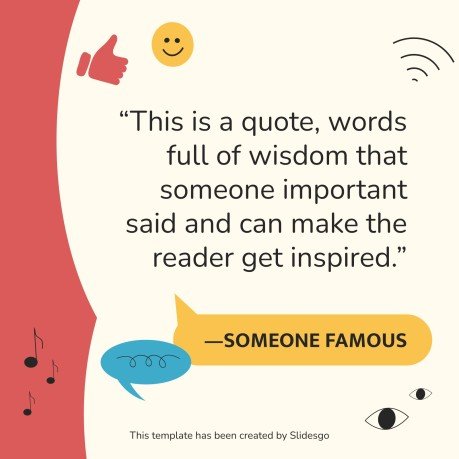 Another Day Social Media presentation template 