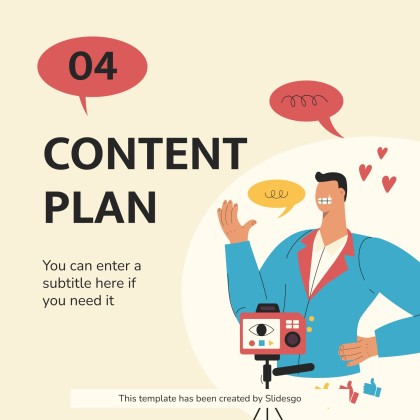 Another Day Social Media presentation template 