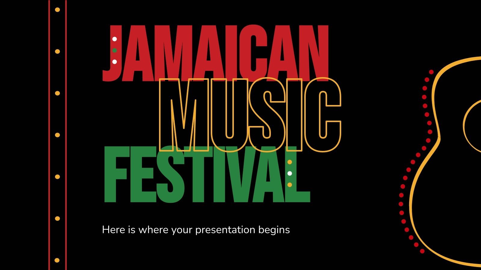 Jamaican Music Festival Google Slides & PPT
