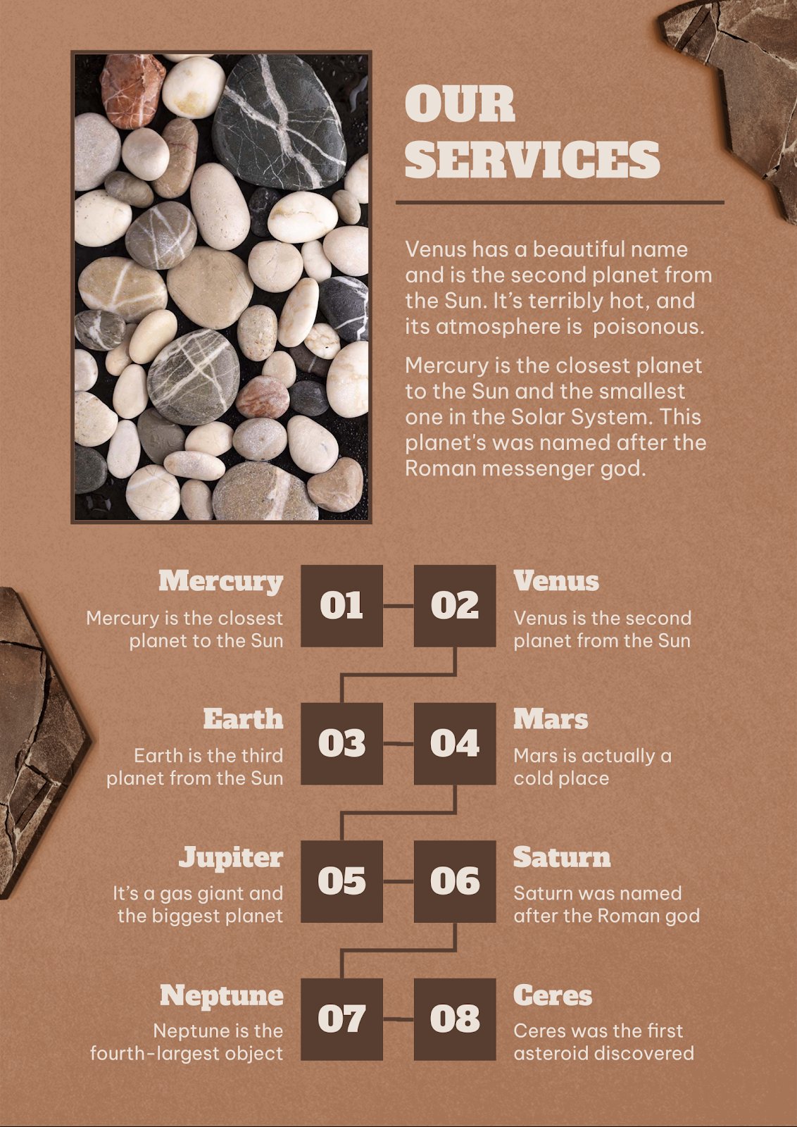 Catálogo de tipos de rocas Google Slides e PowerPoint