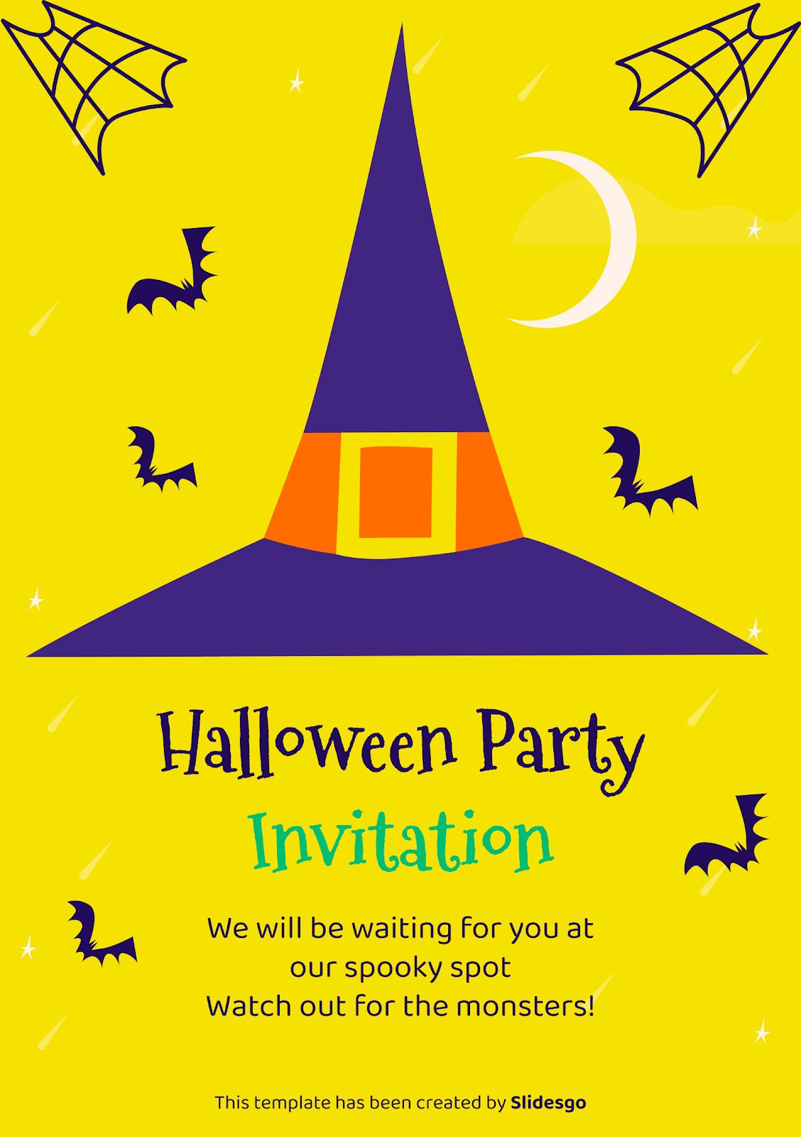 Halloween Party Printable Invitations | Google Slides &amp; PPT