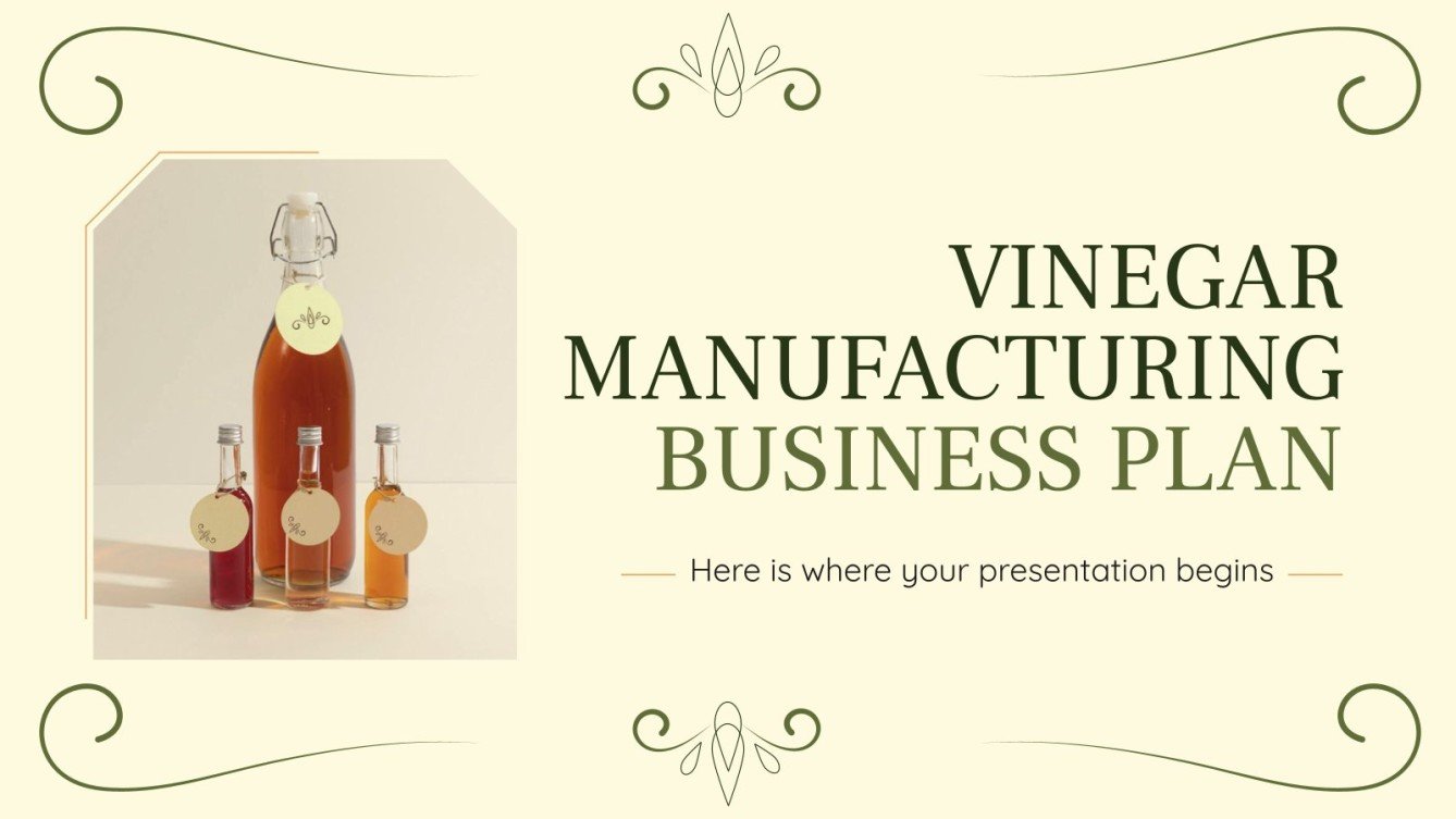 Vinegar Manufacturing Business Plan Google Slides & PPT