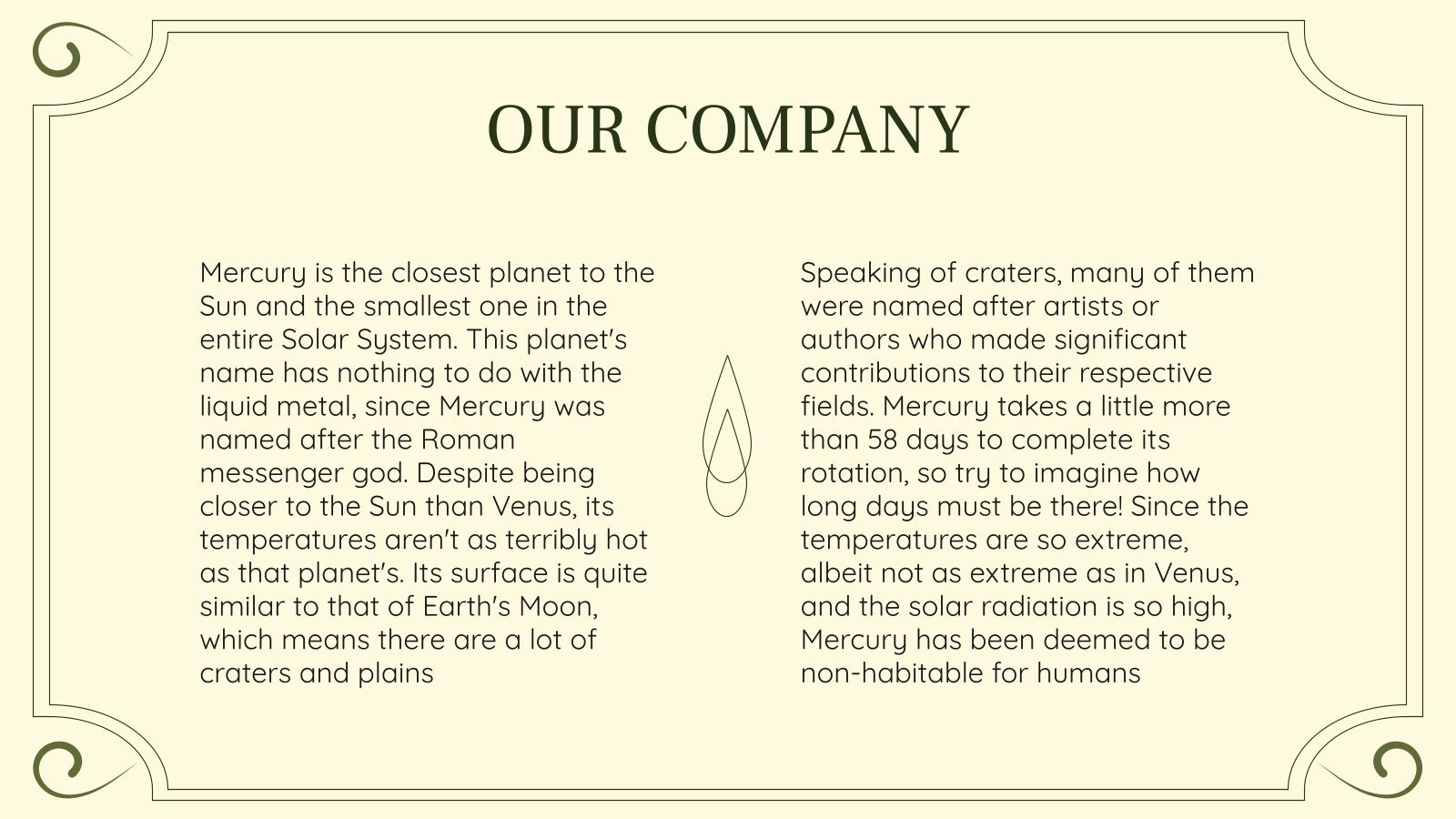 Vinegar Manufacturing Business Plan Google Slides & PPT