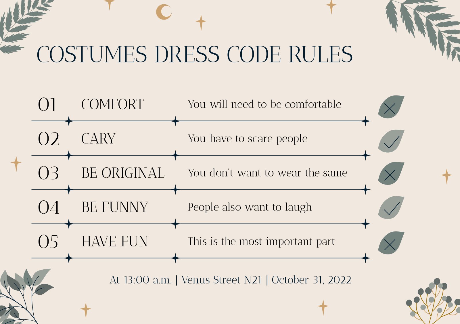 Halloween High School Party Invitations Google Slides & PPT