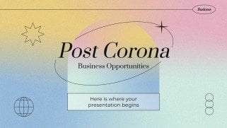 Post-Corona Business Opportunities presentation template 