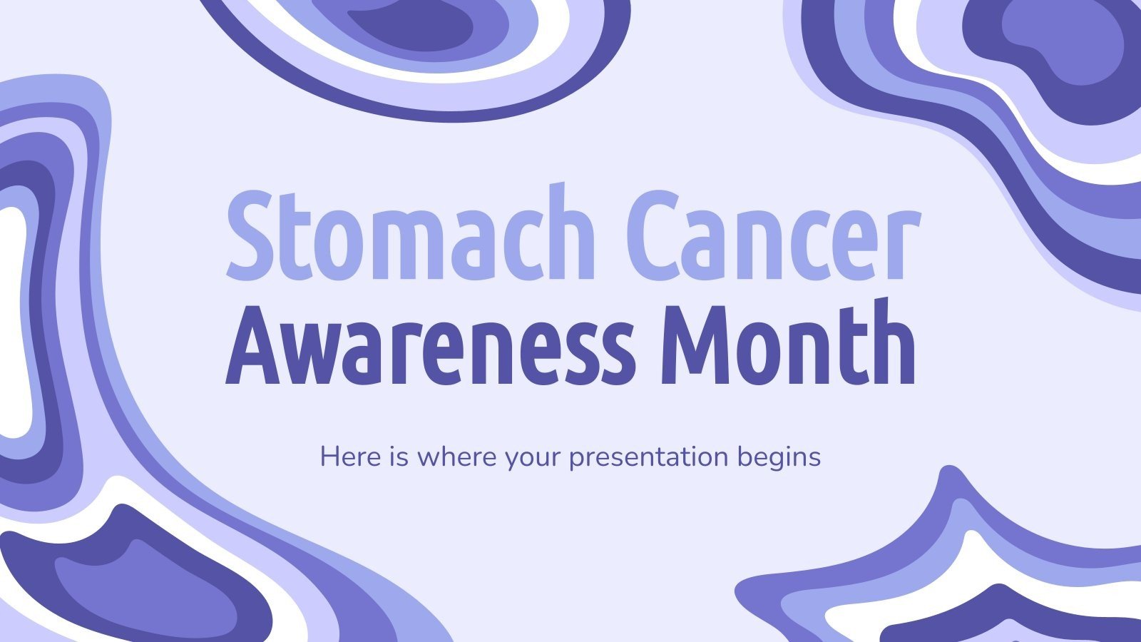 Plantilla de presentación Mes de Concienciación sobre el Cáncer de Estómago