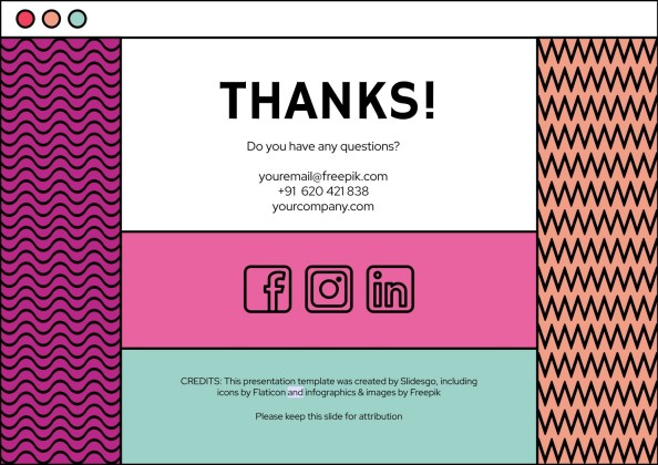 Abstract Lines Thesis Defense Program Brochure presentation template 