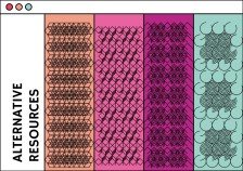 Abstract Lines Thesis Defense Program Brochure presentation template 