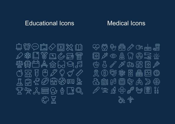 Abstract Lines Thesis Defense Program Brochure presentation template 