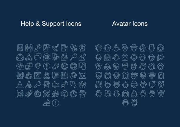 Abstract Lines Thesis Defense Program Brochure presentation template 