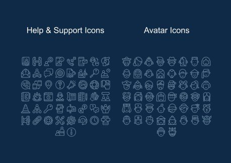 Abstract Lines Thesis Defense Program Brochure presentation template 
