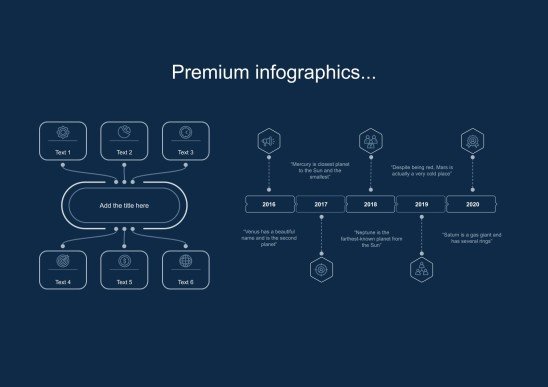 Abstract Lines Thesis Defense Program Brochure presentation template 