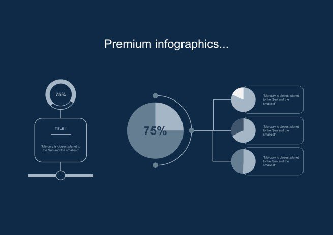 Abstract Lines Thesis Defense Program Brochure presentation template 