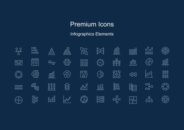 Abstract Lines Thesis Defense Program Brochure presentation template 