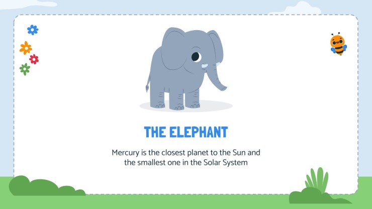 Animal Walk Movement Cards presentation template 