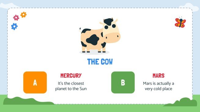 Animal Walk Movement Cards presentation template 