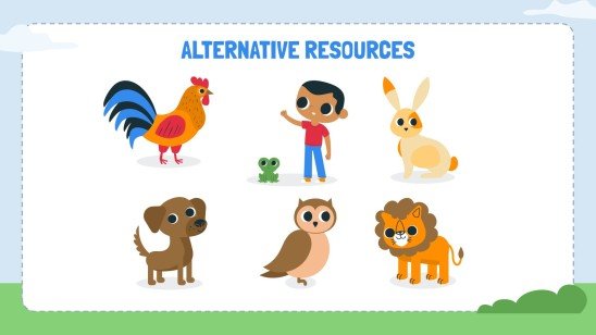 Animal Walk Movement Cards presentation template 