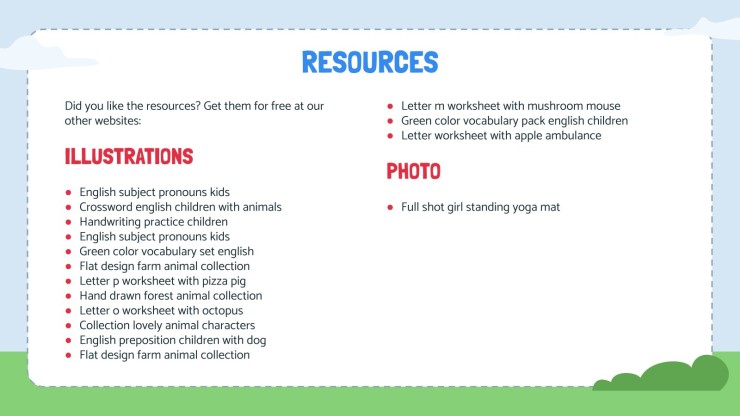 Animal Walk Movement Cards presentation template 