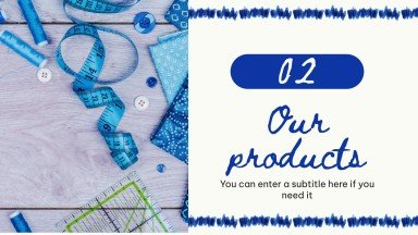 Indigo Batik Products Catalog presentation template 