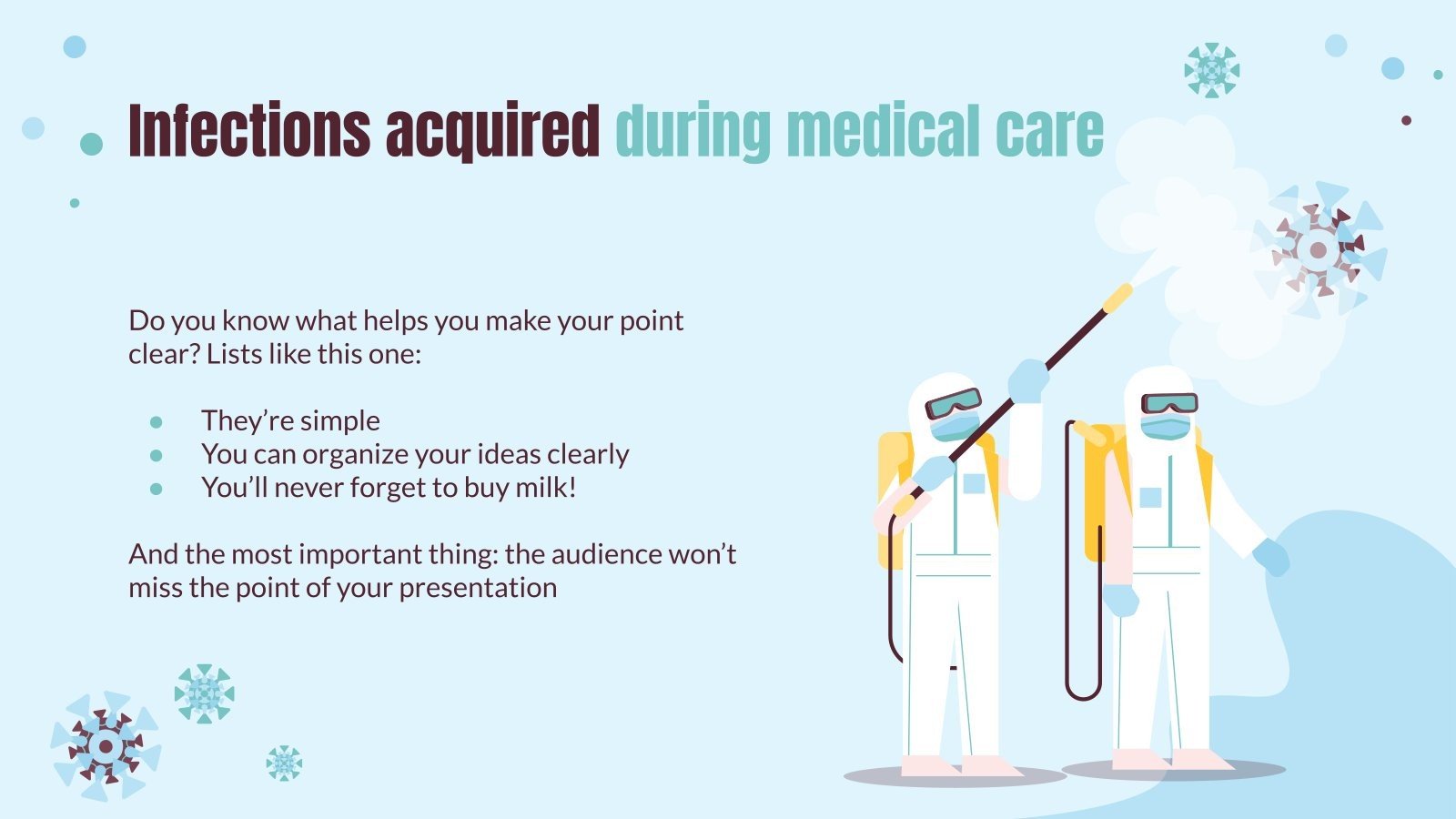 Infection Control in Health Care Facilities Project Proposal