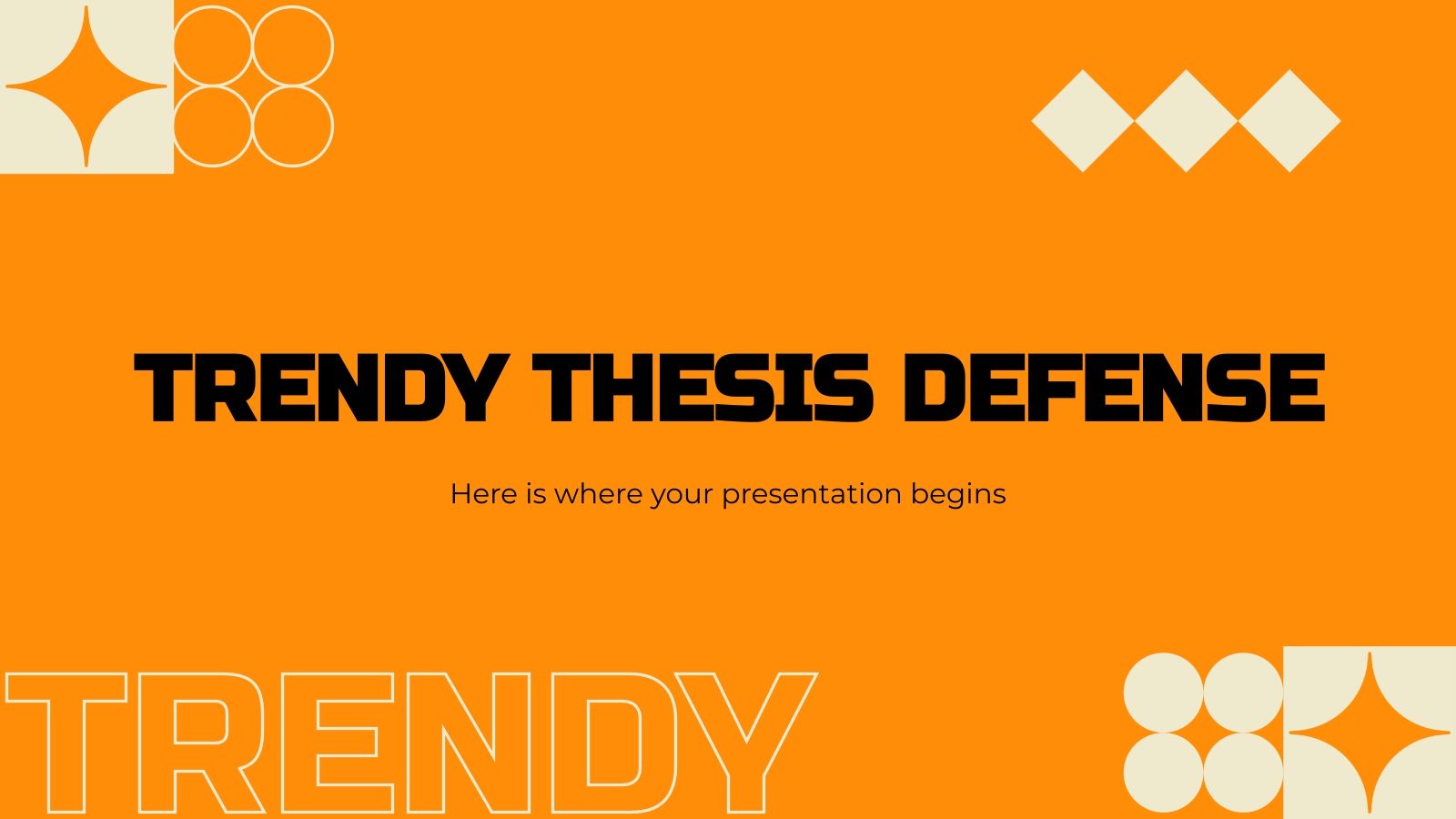 Soutenance de thèse tendance Modèles de présentation
