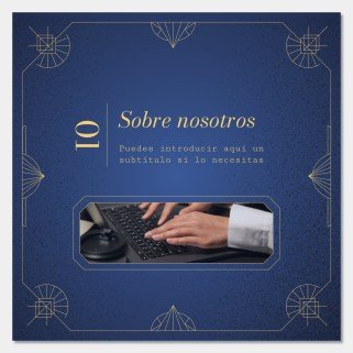 Art Deco Old Book Style for Social Media presentation template 