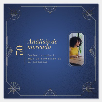 Art Deco Old Book Style for Social Media presentation template 