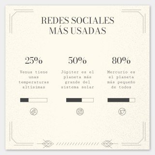 Art Deco Old Book Style for Social Media presentation template 