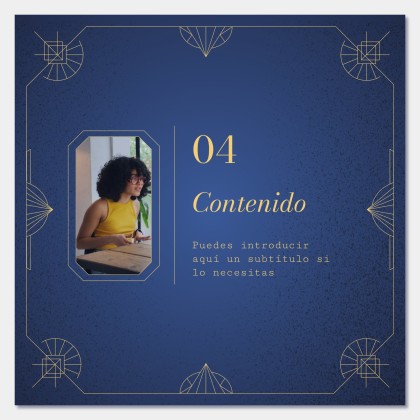 Art Deco Old Book Style for Social Media presentation template 