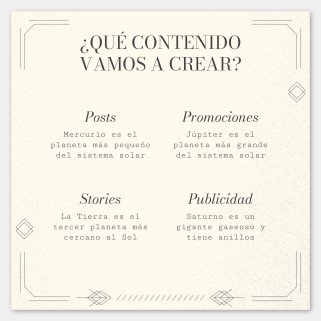 Art Deco Old Book Style for Social Media presentation template 