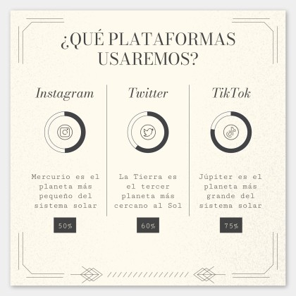Art Deco Old Book Style for Social Media presentation template 