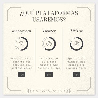 Art Deco Old Book Style for Social Media presentation template 